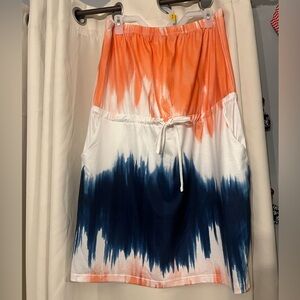Women’s Strapless Tie Waist Dress